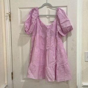 Nia Puff Sleeve Tiered Linen Tunic